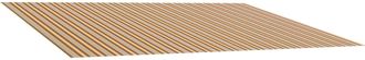 vidaXL Tela De Repuesto Para Toldos Naranja Y Negro 400 X 300 Cm Vidaxl