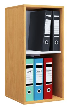 ebuy24 Estante De Madera Vcm De Pie Gabinete De Archivo De Ahorro De Espacio Dimensiones Aprox. Al. 74 X An. 35 X T. 37 Cm Estante Elegante Estante De Oficin