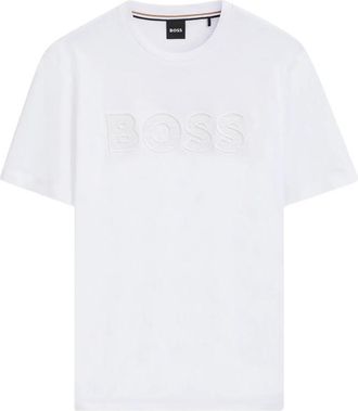 HUGO BOSS Cotton-jersey T-shirt With Logo Artwork