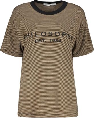 Philosophy di Lorenzo Serafini T-shirt a righe - Marrone