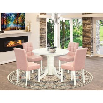 East West Furniture 5 Piece Dinette Table Set