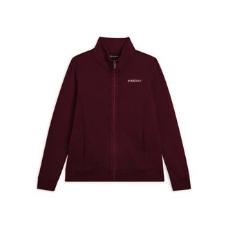 Freddy Felpa da donna zip e collo alto con logo minimal