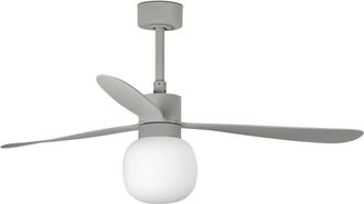 Netlighting Amelia Large Ball Led Grey Ceiling Fan 20W 2700K 6 Speed