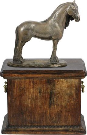 OEM Yegua Frisia - Urna Para Cenizas De Caballo, Urna Con Estatuilla, Elegante Urna Con Un Caballo De Art-dog