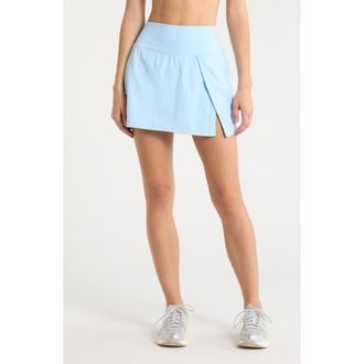 YEAR OF OURS The Coco Side Slit Skort in Sky at Nordstrom, Size X-Large
