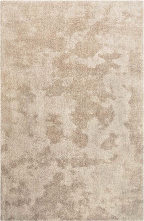 Homie Living Alfombra de pelo largo extrasuave beige arena 130x190