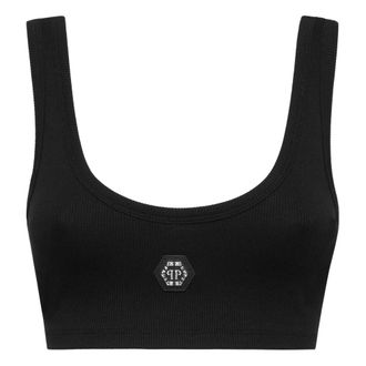 Philipp Plein Mujer, Camisetas, Negro, Talla: L