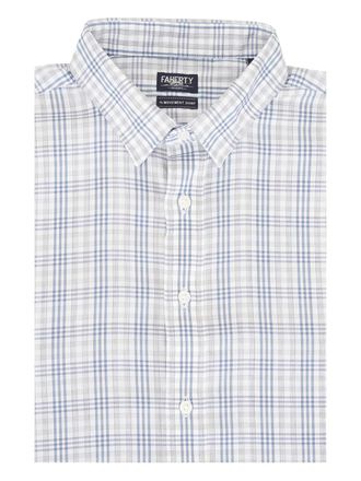 Faherty check-pattern shirt - Wit