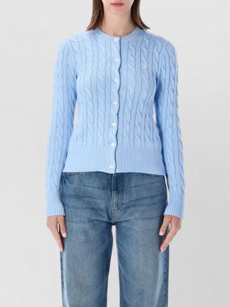 Polo Ralph Lauren cable knit cotton crewneck cardigan
