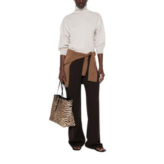 Max Mara Mmlbreak Turtleneck - Dames - Truien - Beige - Maat: M Wol