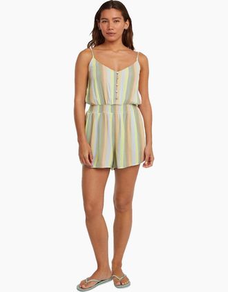 O'Neill Womens ONeill Womens Thin Strap Buttoned Romper - Size: 18/16