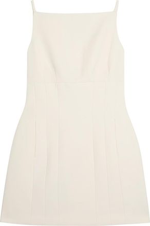 Roland Mouret Light Crepe Strap Mini Dress - Cream - 10 (UK14 / L)