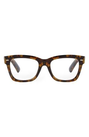 Fifth and Ninth Shiloh 64mm Square Blue Light Blocking Glasses in Torte at Nordstrom, Size +2.00