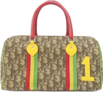 Dior Beige Pvc Boston Bag (Pre-Owned)