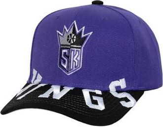 Mitchell & Ness Mens Mitchell & Ness Purple/Black Sacramento Kings Underarch Two-Tone Pro Crown Snapback Hat at Nordstrom
