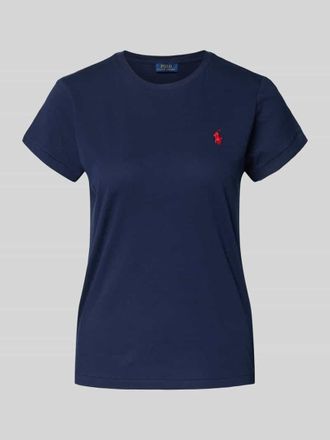 Polo Ralph Lauren T-Shirt mit Logo-Stitching in Blau, Größe XL