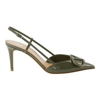 Valentino Garavani Pumps, female, Green, Size: 8 1/2 US Vlogo Signature Slingback Pump