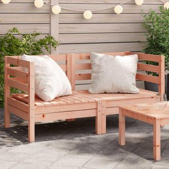 vidaXL Divani Angolari da Giardino 2pz in Legno Massello di Douglas - Vidaxl