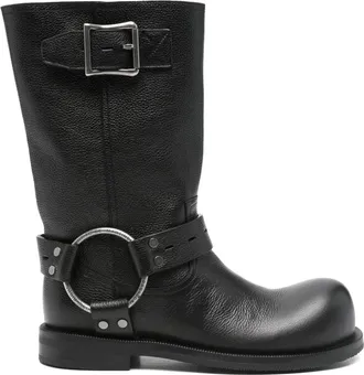 Martine Rose O-ring biker boots - Black