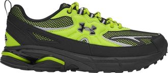 Under Armour Dames Apparition Tech Logo Leren Sneakers (Groen)