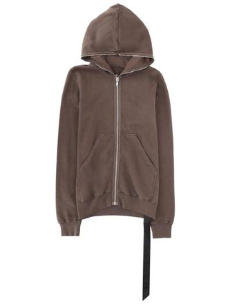 Rick Owens Black Gimp Faded Fabric Strap Hoodie