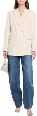 Rag & Bone Emile Linen Blazer In Ivory