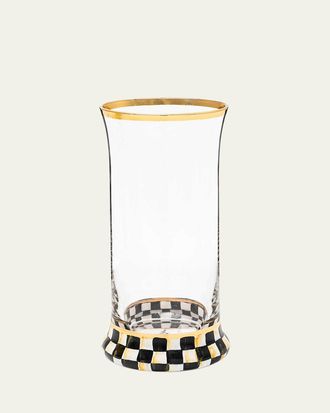MacKenzie-Childs Courtly Check Highball Glass, Set of 2