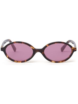 Miu Miu Eyewear Occhiali da sole Regard con effetto tartarugato - Marrone
