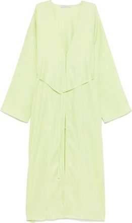 Asceno Cappotto in lino - Verde