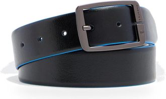 Piquadro Accessoires, unisex, Zwart, ONE Size, Leer, Omkeerbare leren riem