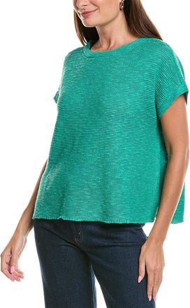 Eileen Fisher Eileen Fisher Bateau Neck Linen-Blend Sweater