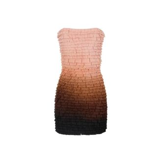 Elisabetta Franchi Mini Jurk In Tule - Dames - Feestkleedjes - Veelkleurig - S - Tule - Kleedjes