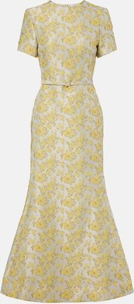 SIMKHAI Caraline floral jacquard cocktail dress