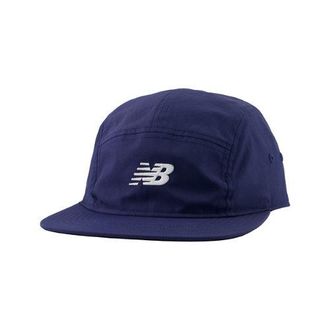 New Balance Unisex 47 5 Panel Run Hat en Azul/Blanco, Nylon, Talla OSZ