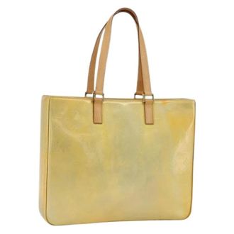 Louis Vuitton Pre-owned Tote Bags, female, Beige, Size: ONE SIZE Pre-owned Vintage Patent Leather Tote Bag