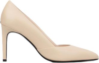 Calvin Klein Stiletto Pump - Dames - Pumps - Beige - 40 EU - Leer - Schoenen