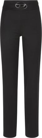 Diesel Stijlvolle Broek met P-Ersy Detail - Dames - Slim Fit Broeken - Zwart - 2XS - Wol - Broeken