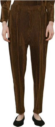 Meimeij Straight Broeken - Dames - Straight fit broeken - Bruin - M - Broeken