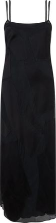 Moschino Kleedjes, Dames, Zwart, S, Polyester, Elegante Maxidress