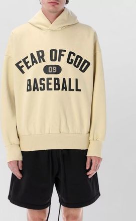 Fear of God hooded baseball knit long sleeve sweater