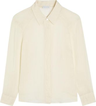 Dries Van Noten Clavinia Ramie Shirt - Ivory - 42 (UK14 / L)