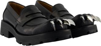 Charles Jeffrey Loverboy Womens Chunky Sole Calfskin Loafer Black