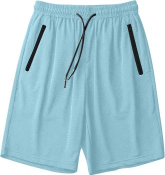 Generic Mens Baseball Shorts Mens Mesh Gym Shorts Breathable Basketball Short Quick Dry Football Short Marathon Running Trunks Summer Sports Trunks Lightweigh