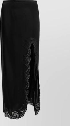 Valentino silk ruffled maxi skirt