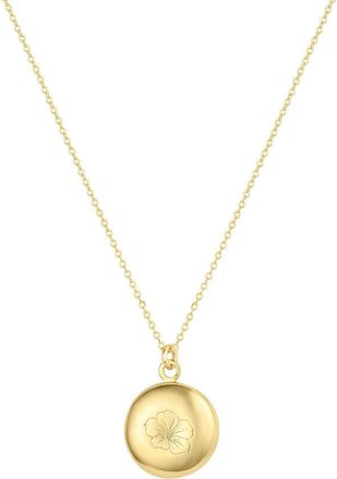 Set & Stones Ruby Birth Flower Necklace in Gold /September at Nordstrom