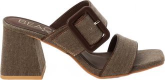 Matisse Footwear Womens Lucy Block Heel Sandal In Chocolate