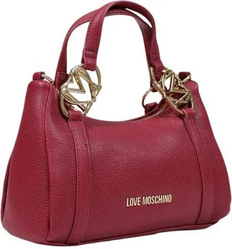 Love Moschino Pebbled Polyurethane Shoulder Bag - Purple