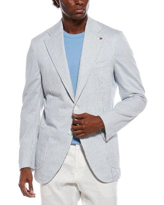 Isaia Linen-Blend Jacket