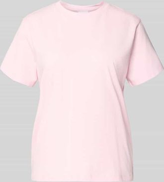 Vila T-Shirt mit geripptem Rundhalsausschnitt Modell NORA in Hellrosa, Gr&ouml;&szlig;e XL