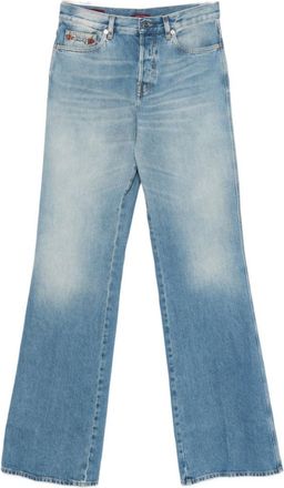 Gucci Light Blue Cotton Flared Jeans